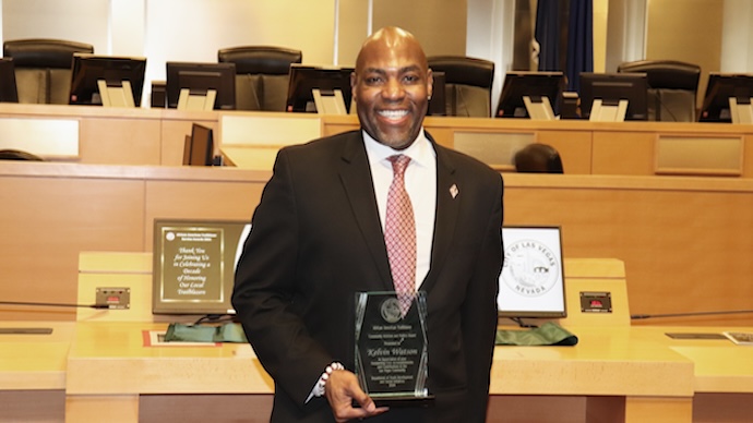 Las Vegas-Clark County Library District Executive Director Kelvin Watson Receives City of Las Vegas African American Trailblazer Service Award
